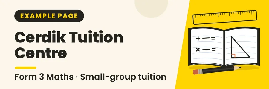 Banner for Form 3 Maths: Monthly Fee