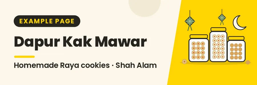 Banner for Raya Cookies by Dapur Kak Mawar