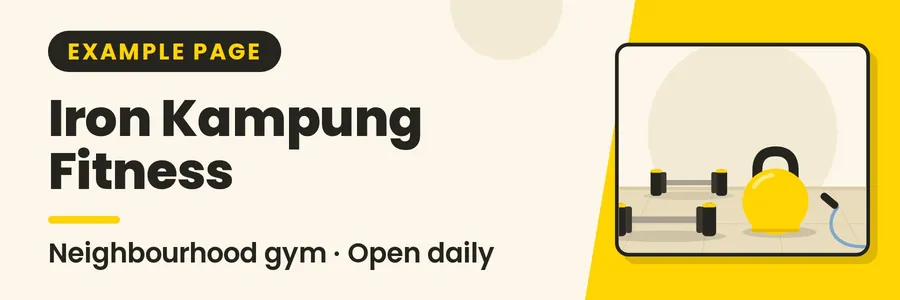 Banner for Monthly Membership at Iron Kampung Fitness
