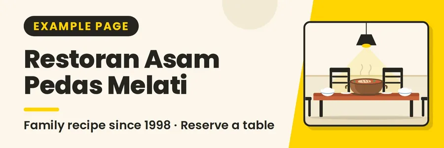 Banner for Reserve a Table at Restoran Asam Pedas Melati