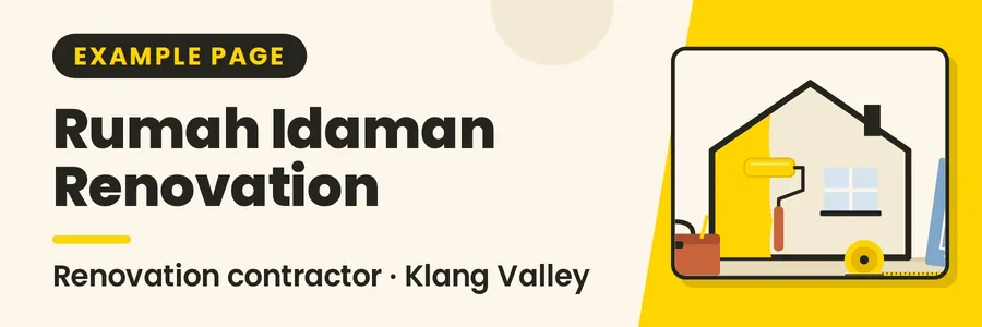 Banner for Free Renovation Quote: Rumah Idaman Renovation