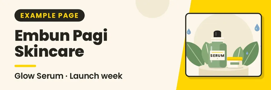 Banner for Embun Pagi Glow Serum: Launch Week