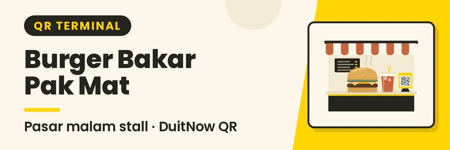 Banner for QR Terminal: Burger Bakar Pak Mat
