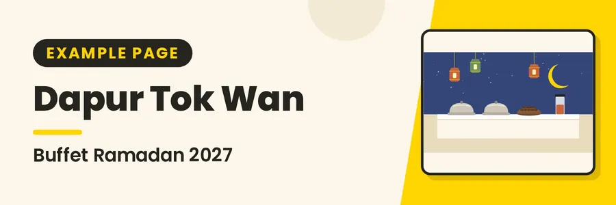 Banner for Book Buffet Ramadan 2027 at Dapur Tok Wan