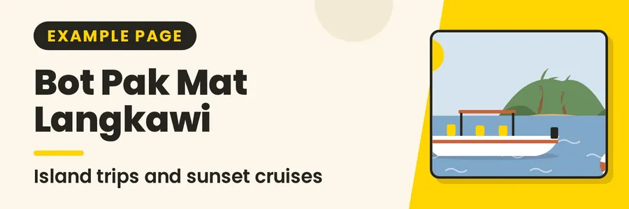Banner for Book an Island Trip with Bot Pak Mat Langkawi