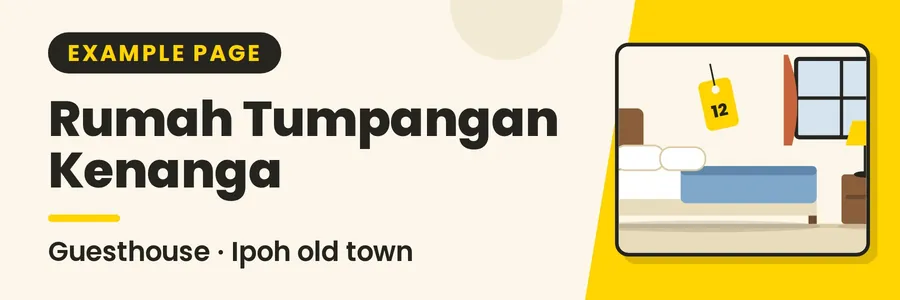 Banner for Book a Room at Rumah Tumpangan Kenanga